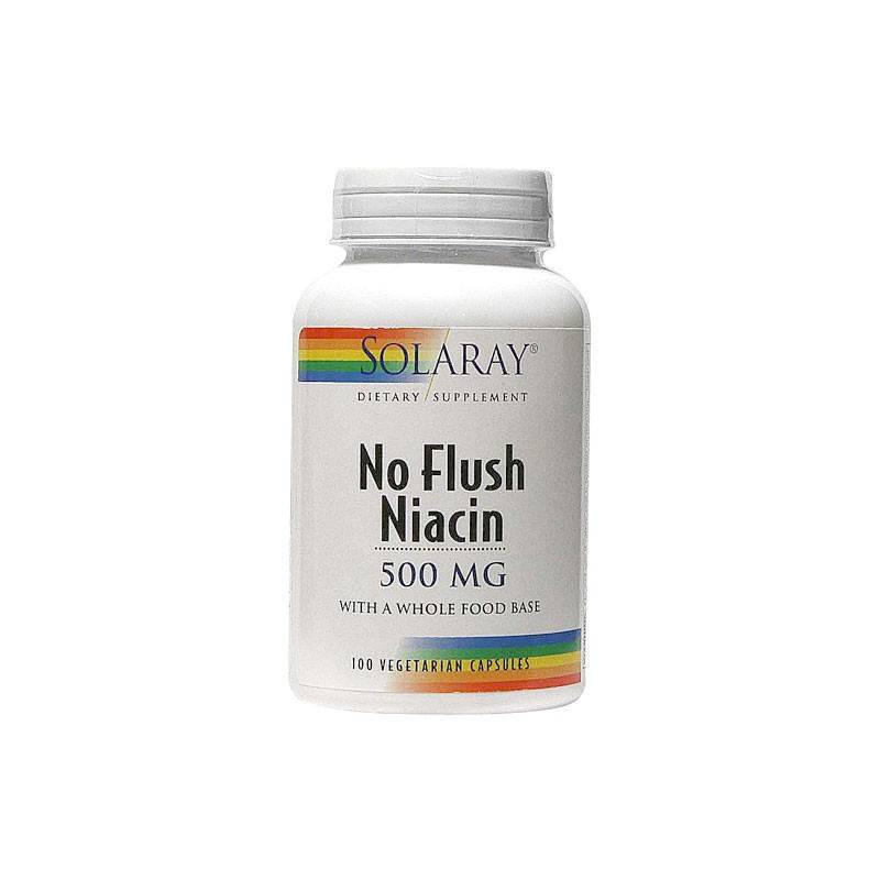 Niacin 500 mg No Ruborizante 100 Cápsulas Solaray