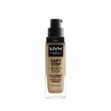 Can't Stop Won't Stop Base Fluida Cobertura Alta Color Beige 30 ml Nyx