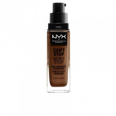 Can't Stop Won't Stop Base Fluida Cobertura Alta Color Cocoa 30 ml Nyx