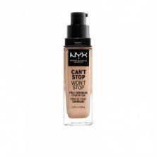 Can't Stop Won't Stop Base Fluida Cobertura Alta Color Light 30 ml Nyx