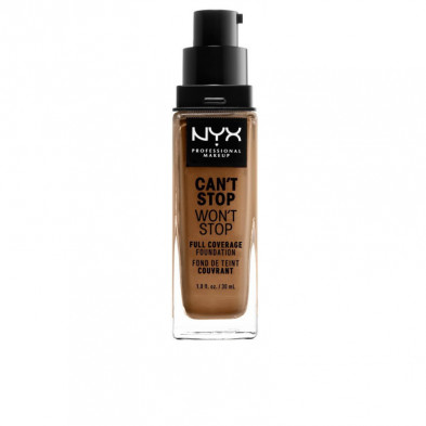 Can't Stop Won't Stop Base Fluida Cobertura Alta Color Nutmeg 30 ml Nyx