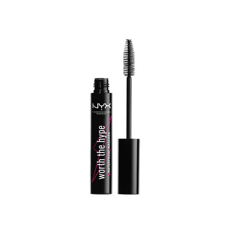 Worth The Hype Mascara De Pestañas A Prueba De Agua Color Black 7 ml Nyx