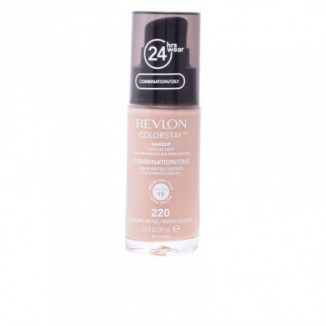 Revlon Colorstay Base De Maquillaje Para Rostro Cutis Mixto o Graso N.220 Natural Beige 30 ml