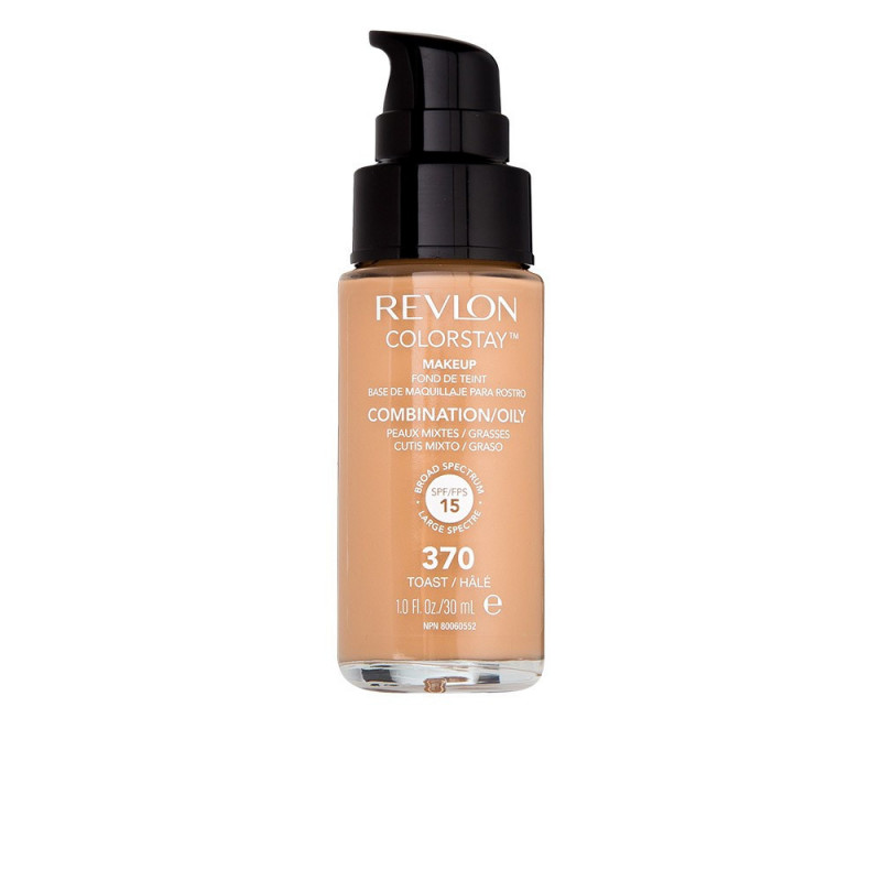 Revlon Colorstay Base De Maquillaje Para Rostro Cutis Mixto o Graso N.370 Toast 30 ml