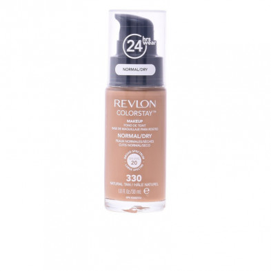 Revlon Colorstay Base De Maquillaje Para Rostro Cutis Normal o Seco N.330 Natural Tan 30 ml