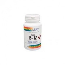 Vitamina B12 2000 mcg 90 Comprimidos Sublinguales Solaray