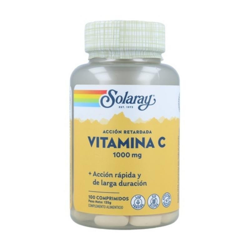 Vitamina C 1000 mg 100 Comprimidos Solaray