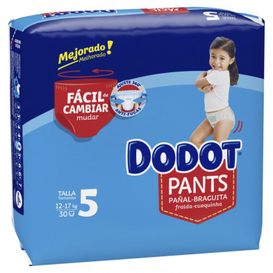 Dodot Pants Pañal-Braguita Talla 5 12-17kg 30 Pañales