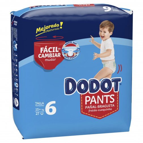 Dodot Pants Talla 6 +15 Kg 27 Uds