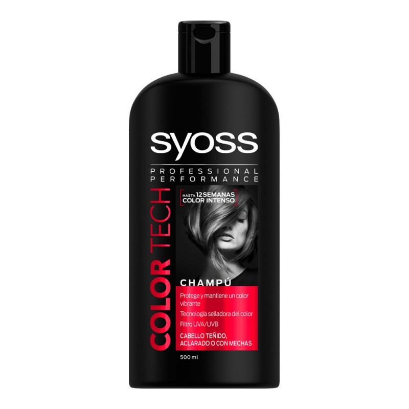 Color Tech Champú para Cabello Teñido 500 ml Syoss