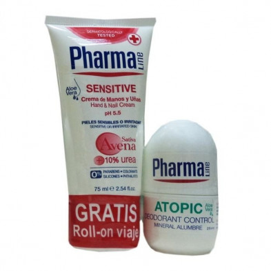 Sensitive Crema De Manos 75 ml + Atopic Desodorante Control 25 ml Pharmaline