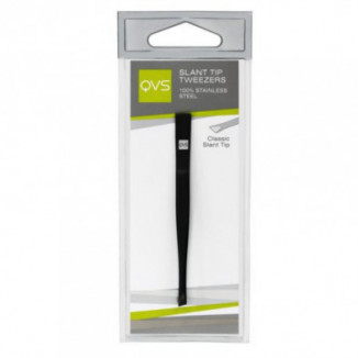 Slant Tip Tweezers Pinza Punta Diagonal de Acero Inoxidable Quita Vellos Qvs