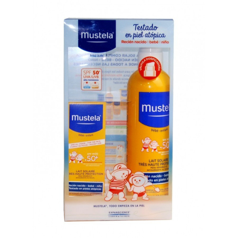 Mustela Leche Solar SPF50 200 ml + Facial SPF50