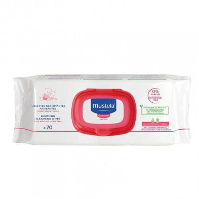 Mustela Toallitas Limpiadoras Confort Piel Muy Sensible 70 unidades