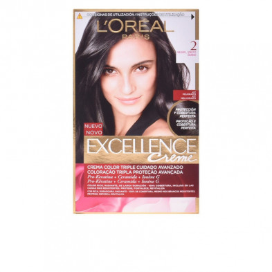 Tinte L'oreal Excellence Creme -2 Negro Ébano