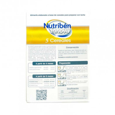 Nutribén Innova Papilla 5 Cereales 600 g