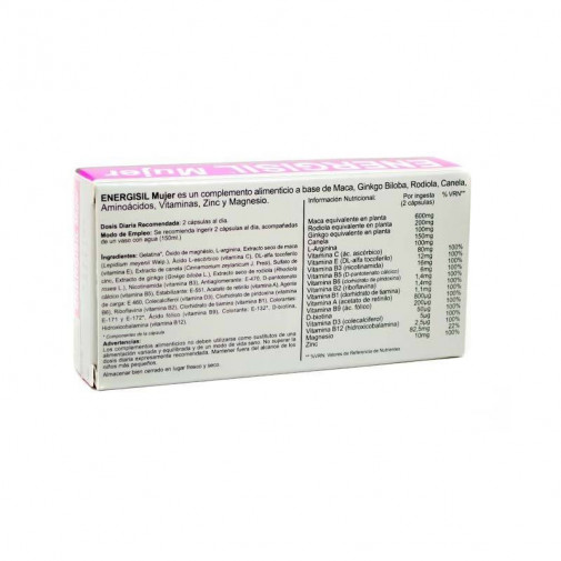 Energisil Mujer 30 Cápsulas