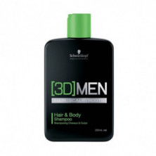 3D Men Hair & Body Champú de Hombre 250 ml Schwarzkopf