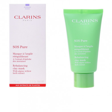 Sos Pure Mascarilla Reequilibrante Piel Normal y Mixta 75 ml Clarins