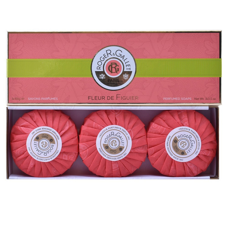 Pack Fleur De Figuier Jabones Perfumados 3 x 100 gr Roger & Gallet