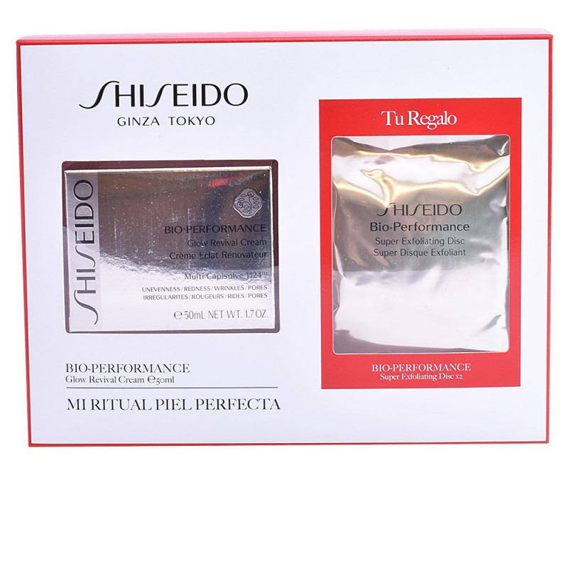 Set Bio-Performance Glow Revival Crema + Discos Exfoliantes Shiseido