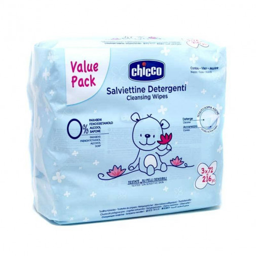 Toallitas Chicco Triplo 3X72 Unidades