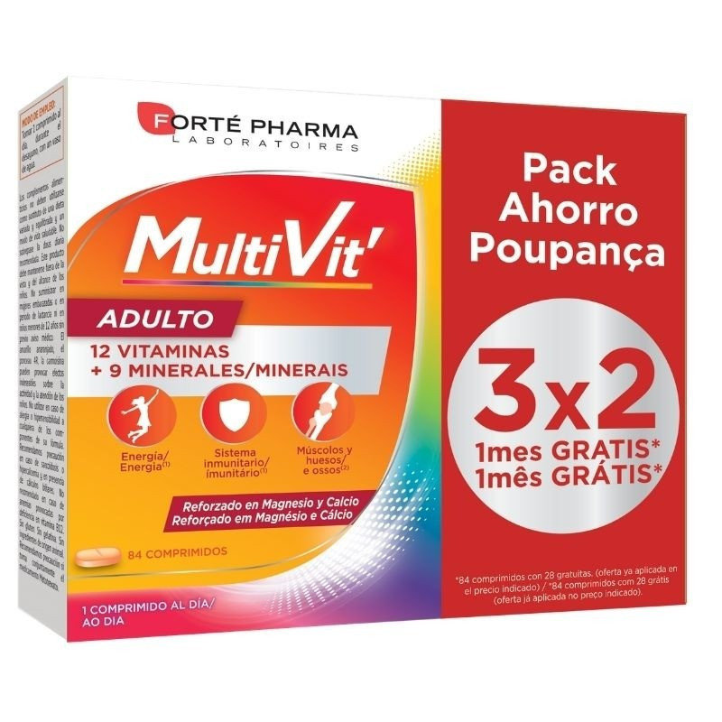 Forte Pharma Multivit Adulto 84 Comprimidos