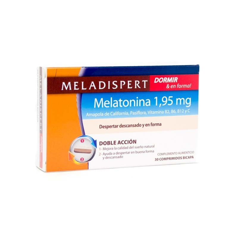 Meladispert Melatonina 1.95mg Dormir y En Forma 30 Comprimidos