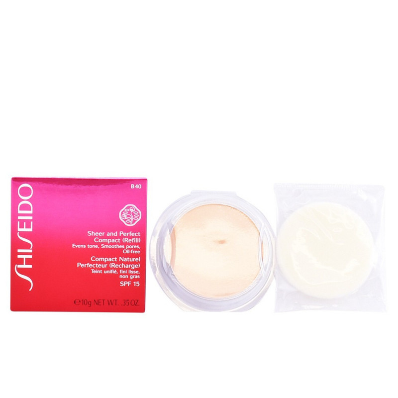 Sheer And Perfect Compact Foundation Refill N° B40 Polvo Compacto 10 gr Shiseido