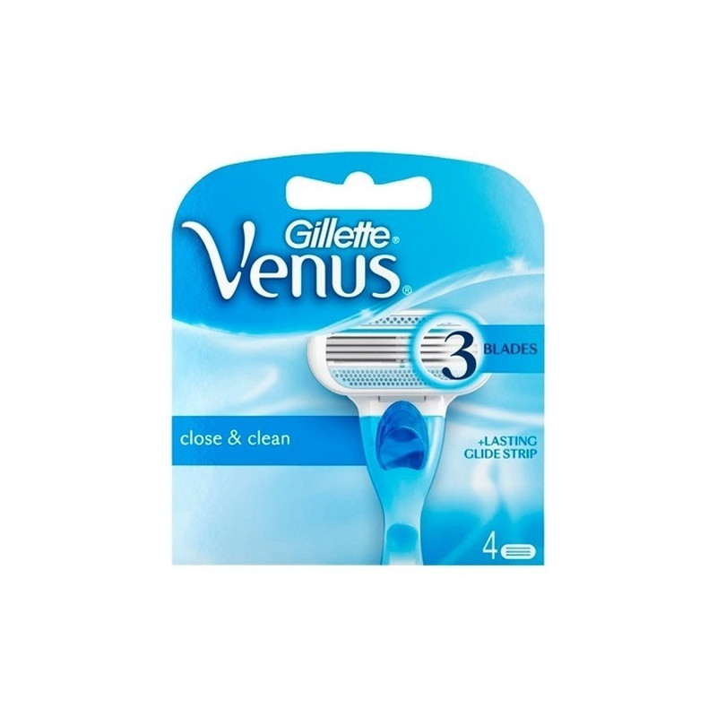 Venus Cuchillas Recambio 3 Hojas 4 Unidades Gillette