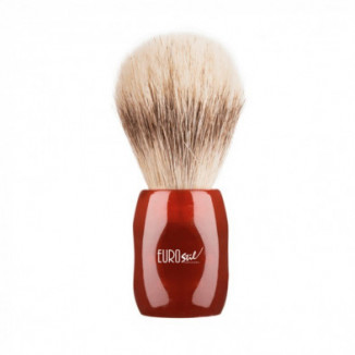 Brocha De Afeitar Con Mango Rojo Pelo Caballo/Cerdo 24 mm 76 gr Eurostil