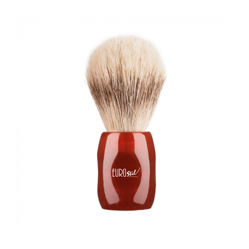 Brocha De Afeitar Con Mango Rojo Pelo Caballo/Cerdo 24 mm 76 gr Eurostil