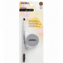 Andrea Crema Para Cejas 3 En 1 Color Marron Medio 3.2 gr Eurostil