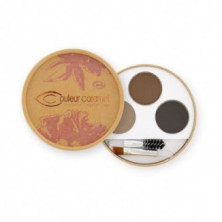 Couleur Caramel Kit De Cejas Con Cepillo Pincel y Sombra Color Oscuro 18 gr Couleur Caramel