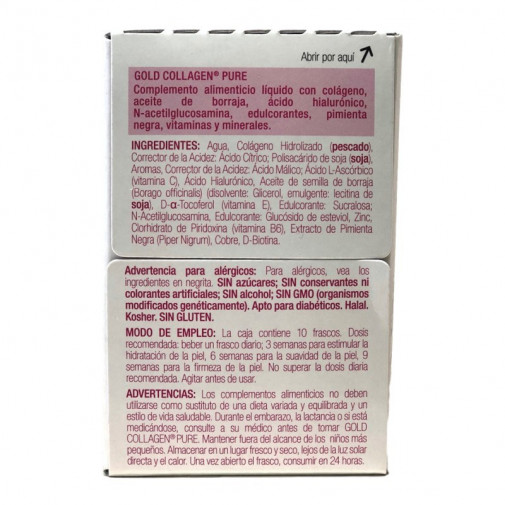 Gold Collagen Pure 10 Viales