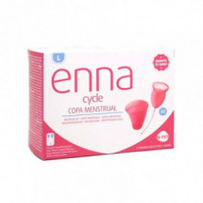 Enna Cycle Copa Menstrual Talla L 2 Unidades + Esterilizador