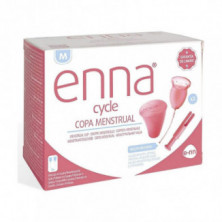 Enna Cycle Copa Menstrual Talla M 2 Unidades + Esterilizador + Aplicador