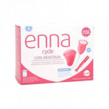 Enna Cycle Copa Menstrual Talla S 2 Unidades + Esterilizador + Aplicador