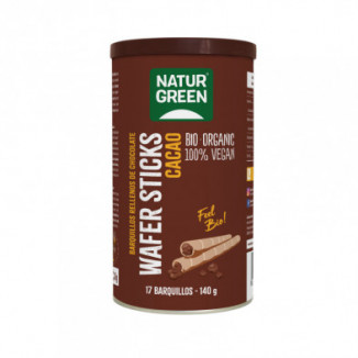 NaturGreen Barquillos Rellenos de Chocolate Bio 140 g