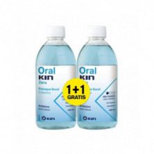 Oral Kin Zero Colutorio Antiplaca Duplo 2x500 ml Kin