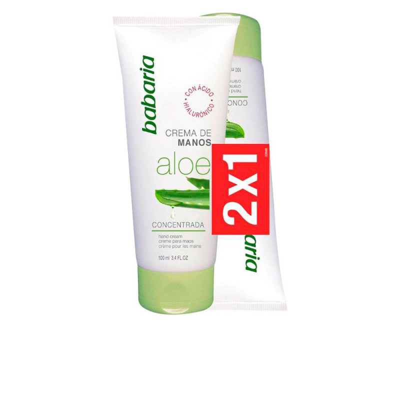 Aloe Vera Pack Crema  de Manos 2 Unidades 100 ml Babaria