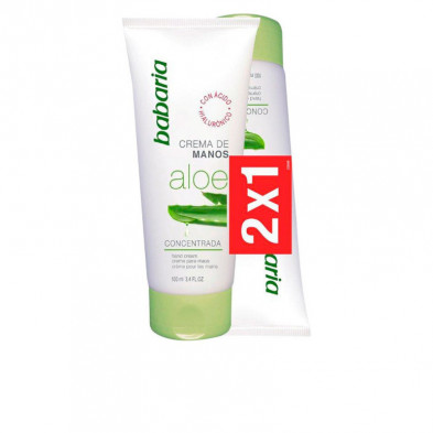 Aloe Vera Pack Crema  de Manos 2 Unidades 100 ml Babaria