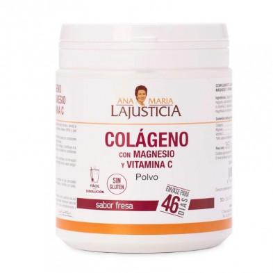 Colágeno con Magnesio + Vitamina C Sabor Fresa 350gr Ana Maria Lajusticia