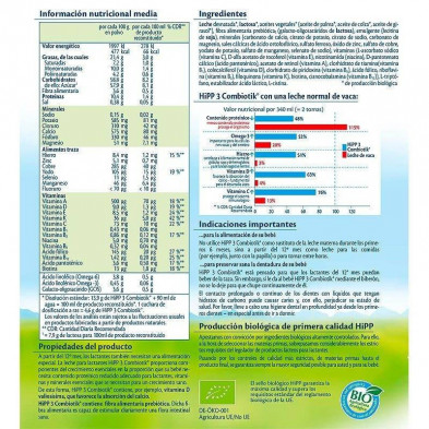 Hipp Combiotik 3 800g Leche Biológica