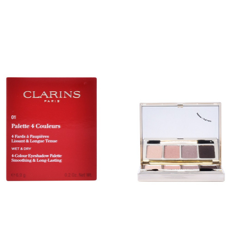 Palette 4 Couleurs N° 01 Nude Paleta de Sombra de Ojos 6,9 gr Clarins