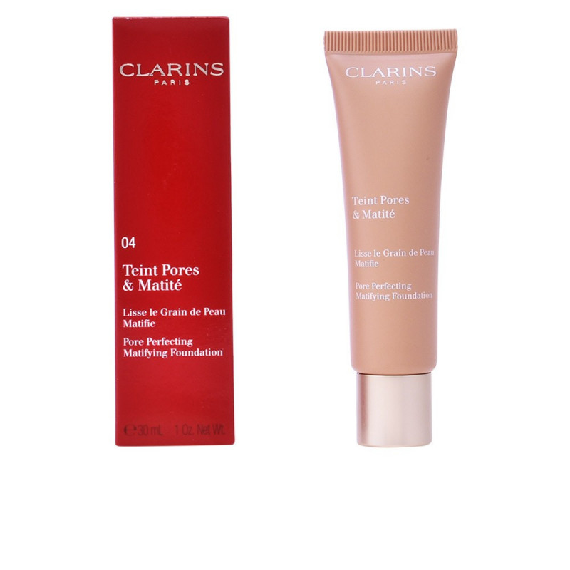 Teint Pores & Matité N° 04 Nude Amber Base de Maquillaje Matificante 30 ml Clarins