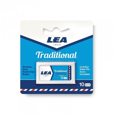 Cuchillas Doble Filo Traditional 10uds Lea