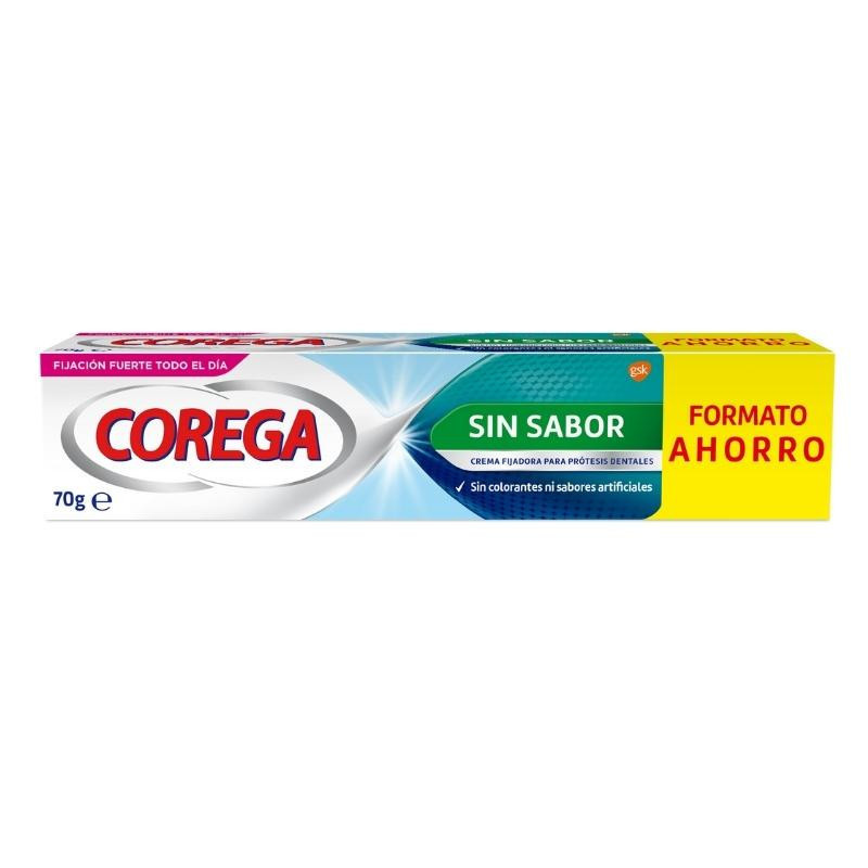 Corega Crema Fijadora Extra Fuerte Sin Sabor 70g