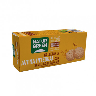 NaturGreen Galleta de Avena Integral con cáñamo Bio 140 g