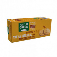 NaturGreen Galleta de Avena Integral con mijo, avellanas y coco Bio 140 g